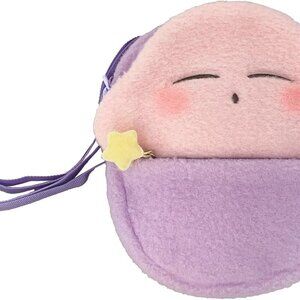 8.7-Inch Plush Kirby Sling Bag with Adjustable Strap – Perfect for Everyday Use